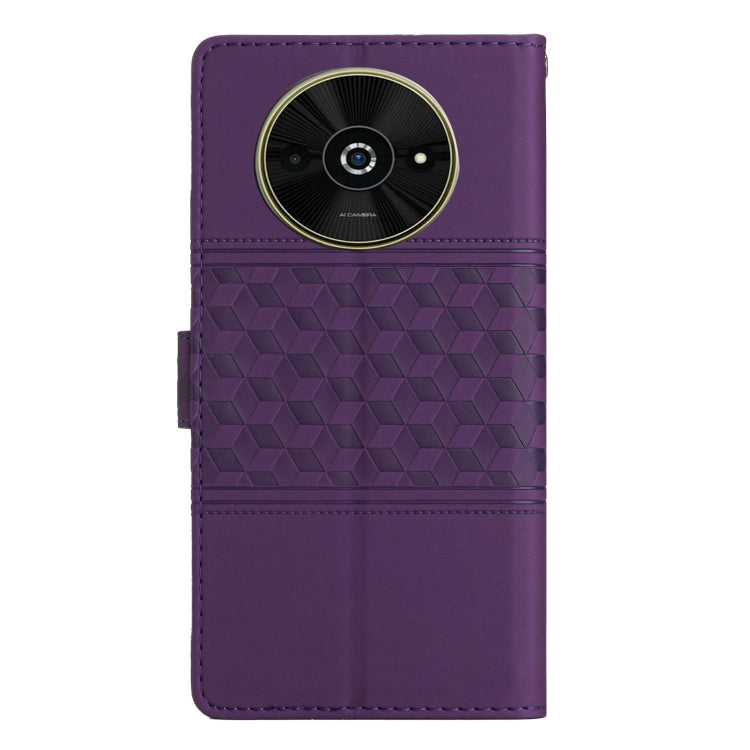 For Xiaomi Poco C61 Diamond Embossed Skin Feel Leather Phone Case