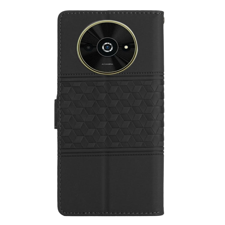 For Xiaomi Poco C61 Diamond Embossed Skin Feel Leather Phone Case