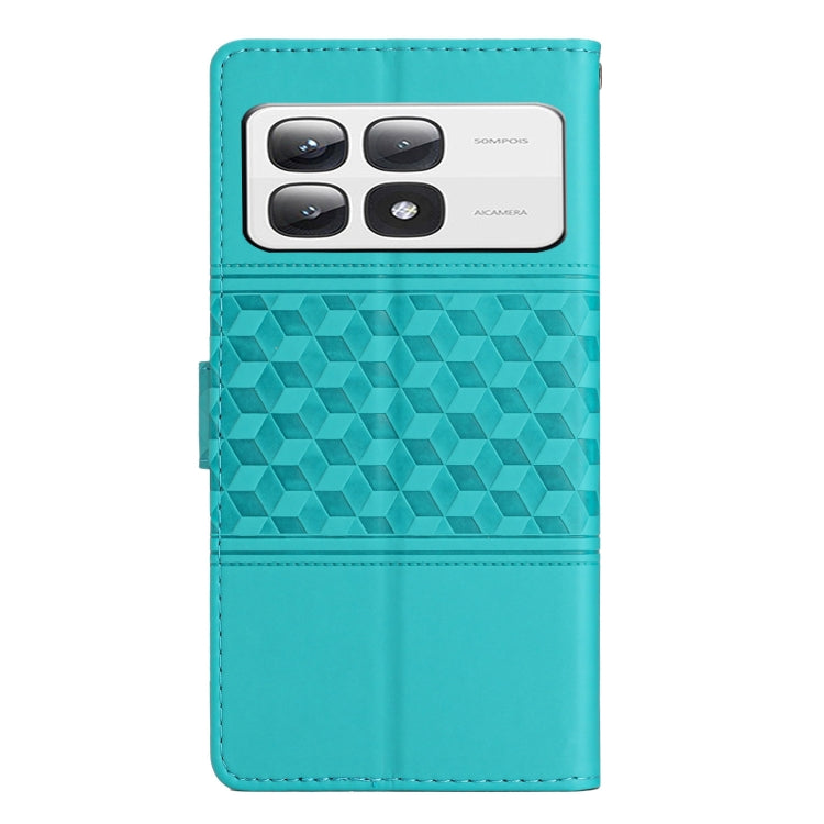 For Xiaomi 14T Pro Diamond Embossed Skin Feel Leather Phone Case