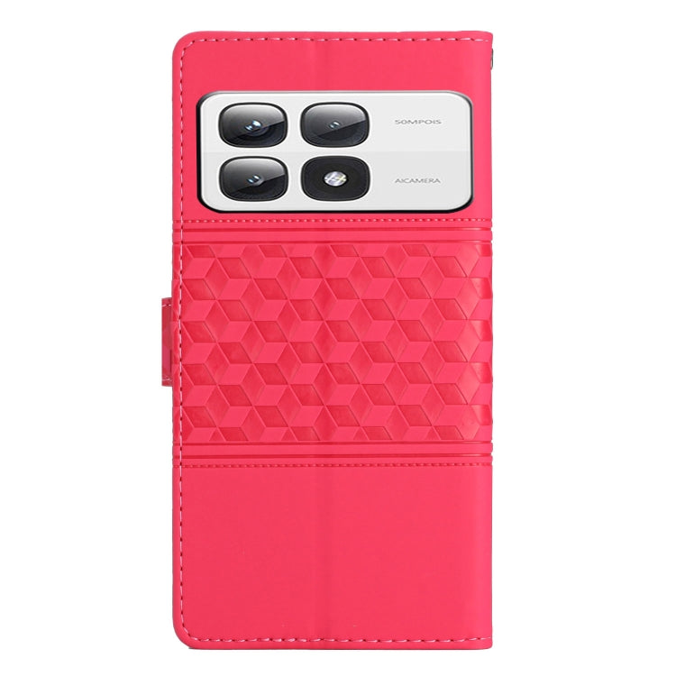 For Xiaomi 14T Pro Diamond Embossed Skin Feel Leather Phone Case