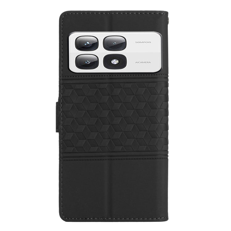 For Xiaomi 14T Pro Diamond Embossed Skin Feel Leather Phone Case