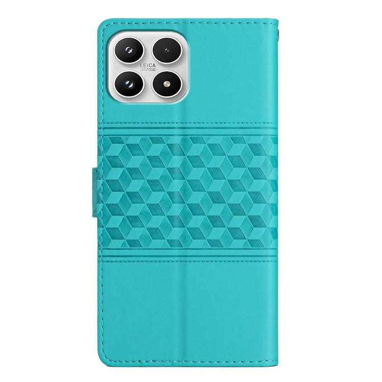 For Xiaomi 17 Diamond Embossed Skin Feel Leather Phone Case