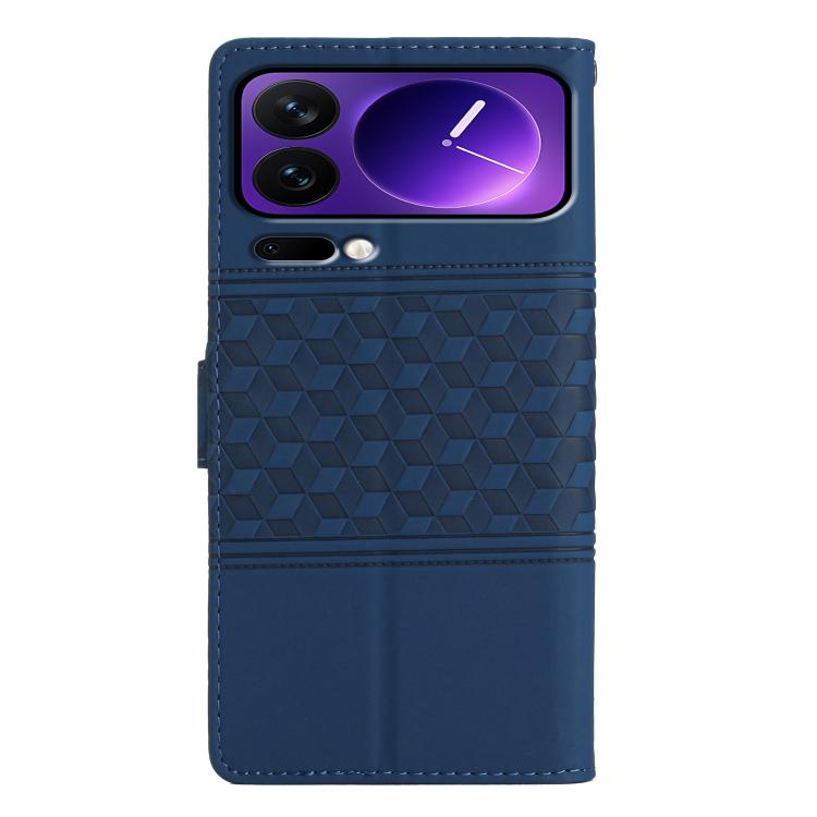 For Xiaomi 17 Pro Diamond Embossed Skin Feel Leather Phone Case