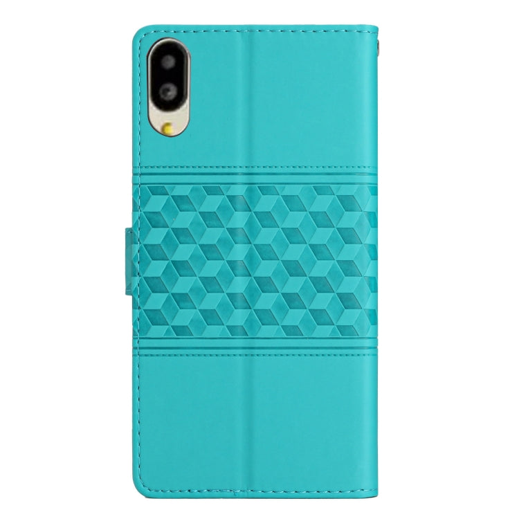 For Sharp Basio active SHG09 Diamond Embossed Skin Feel Leather Phone Case