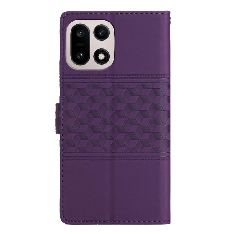 For OnePlus 15 Diamond Embossed Skin Feel Leather Phone Case