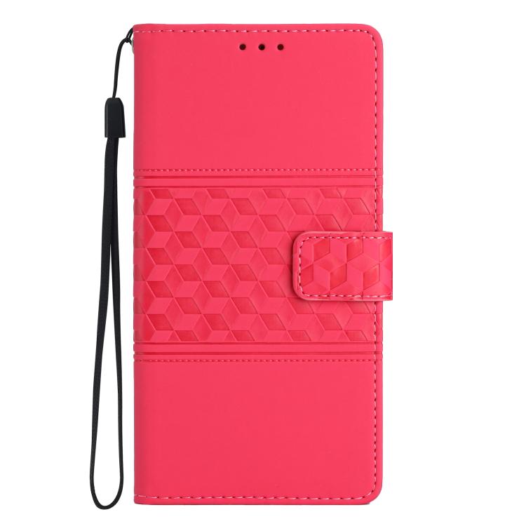 For OnePlus 15 Diamond Embossed Skin Feel Leather Phone Case