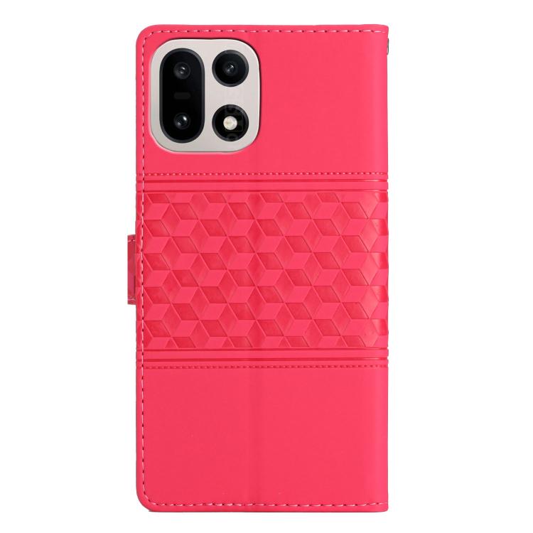 For OnePlus 15 Diamond Embossed Skin Feel Leather Phone Case