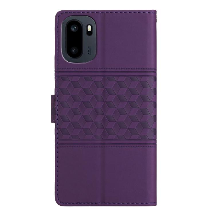 For OnePlus Ace 6 Diamond Embossed Skin Feel Leather Phone Case