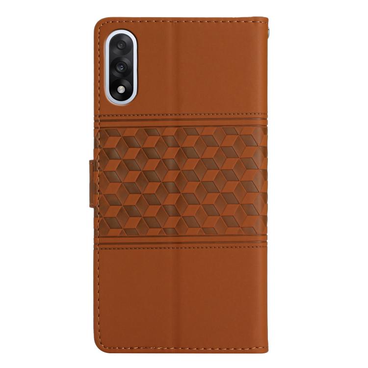For OnePlus Nord 5 Diamond Embossed Skin Feel Leather Phone Case