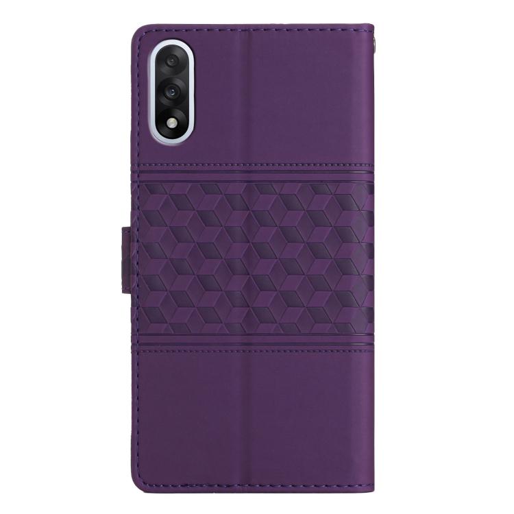 For OnePlus Nord 5 Diamond Embossed Skin Feel Leather Phone Case