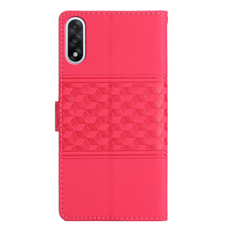 For OnePlus Nord 5 Diamond Embossed Skin Feel Leather Phone Case