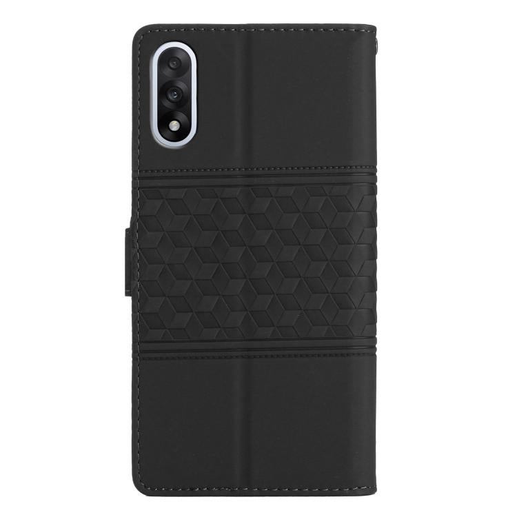 For OnePlus Nord 5 Diamond Embossed Skin Feel Leather Phone Case