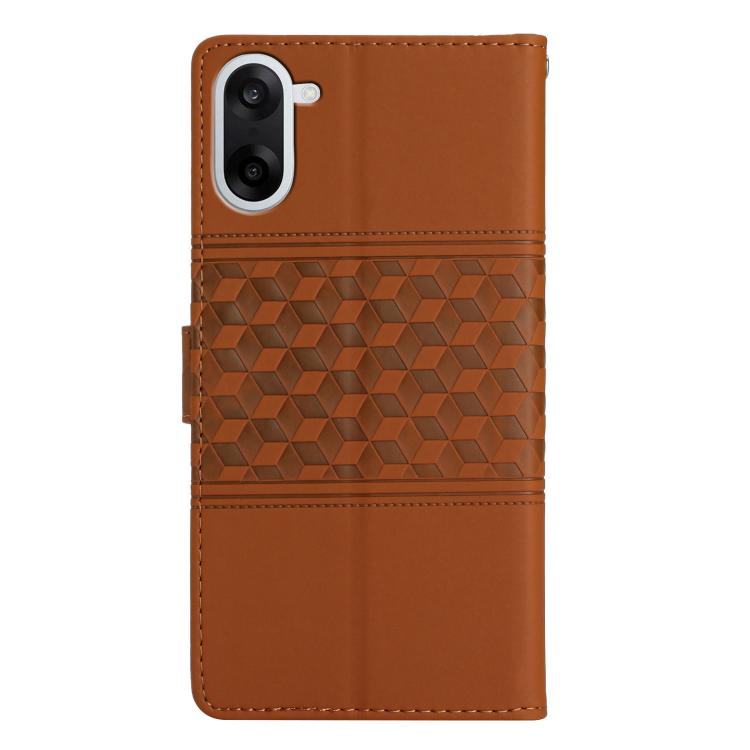 For OnePlus Nord CE5 Diamond Embossed Skin Feel Leather Phone Case
