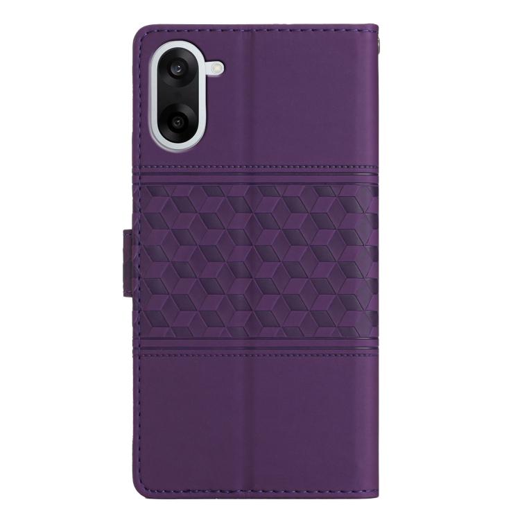 For OnePlus Nord CE5 Diamond Embossed Skin Feel Leather Phone Case