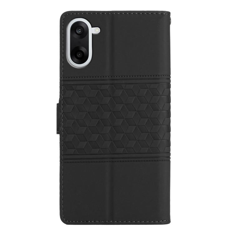 For OnePlus Nord CE5 Diamond Embossed Skin Feel Leather Phone Case