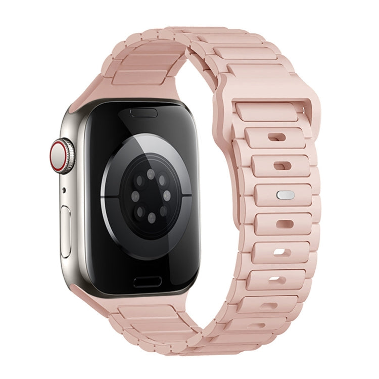 For Apple Watch SE 40mm Tri-beads Loop Buckle Silicone Watch Band
