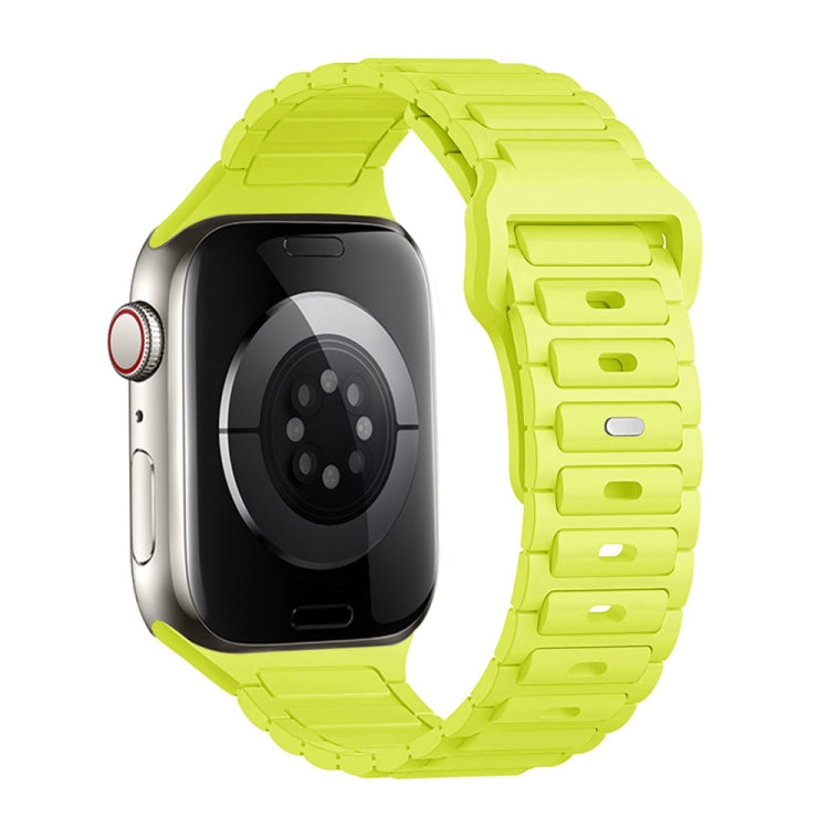 For Apple Watch SE 40mm Tri-beads Loop Buckle Silicone Watch Band