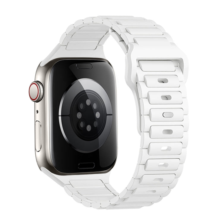 For Apple Watch Series 5 44mm Tri-beads Loop Buckle Silicone Watch Band