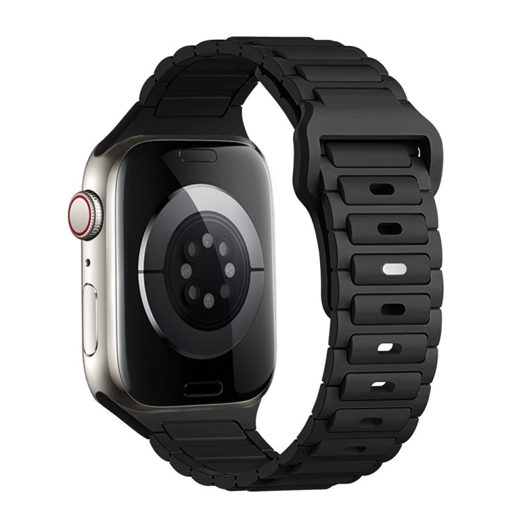 For Apple Watch Series 4 40mm Tri-beads Loop Buckle Silicone Watch Band