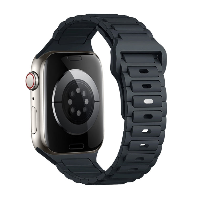 For Apple Watch Series 4 40mm Tri-beads Loop Buckle Silicone Watch Band
