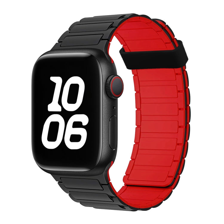 For Apple Watch SE 40mm Tri-beads Magnetic Hoop Silicone Watch Band