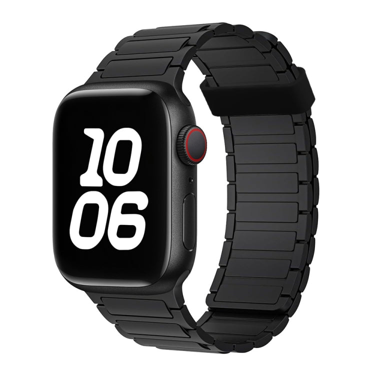For Apple Watch SE 40mm Tri-beads Magnetic Hoop Silicone Watch Band