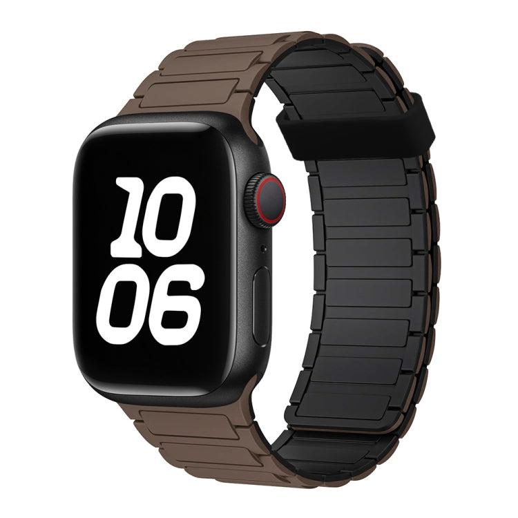 For Apple Watch SE 40mm Tri-beads Magnetic Hoop Silicone Watch Band