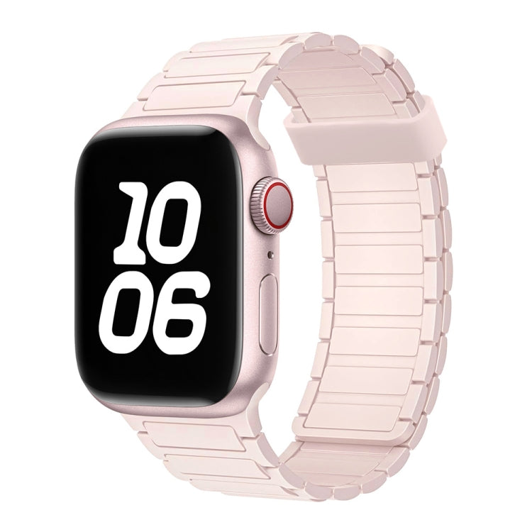 For Apple Watch Series 5 40mm Tri-beads Magnetic Hoop Silicone Watch Band