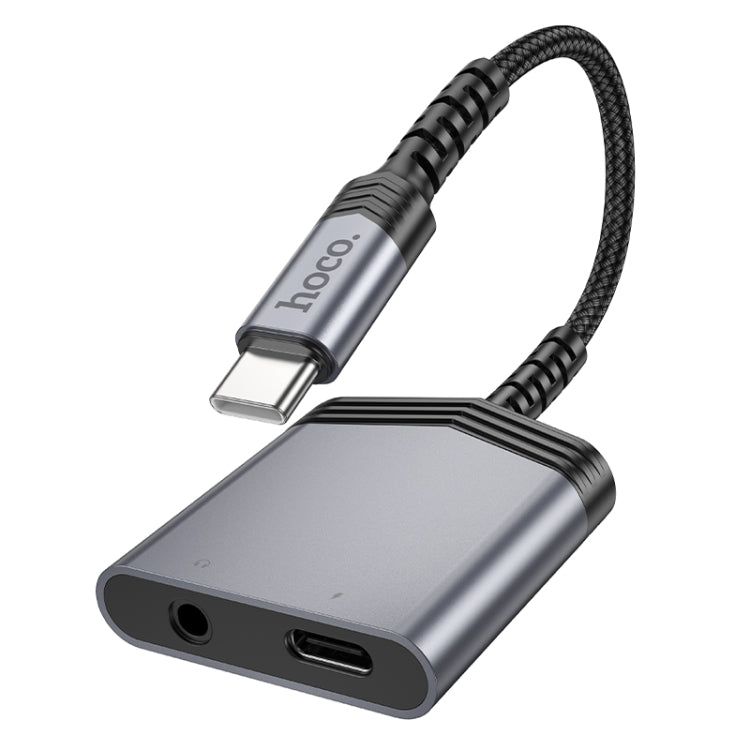 hoco LS39 Type-C to Type-C, 3.5mm Digital Audio Adapter Cable - Tarnish