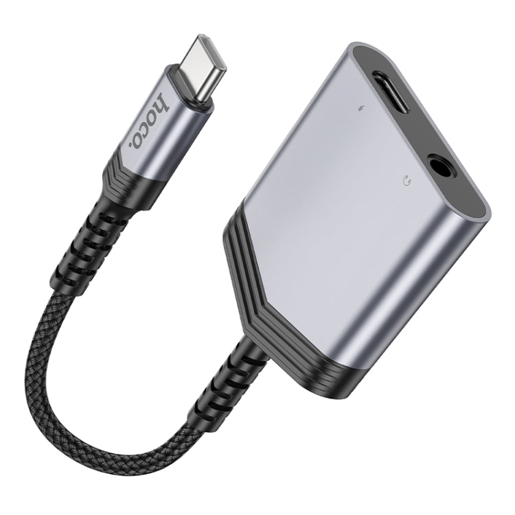 hoco LS39 Type-C to Type-C, 3.5mm Digital Audio Adapter Cable - Tarnish