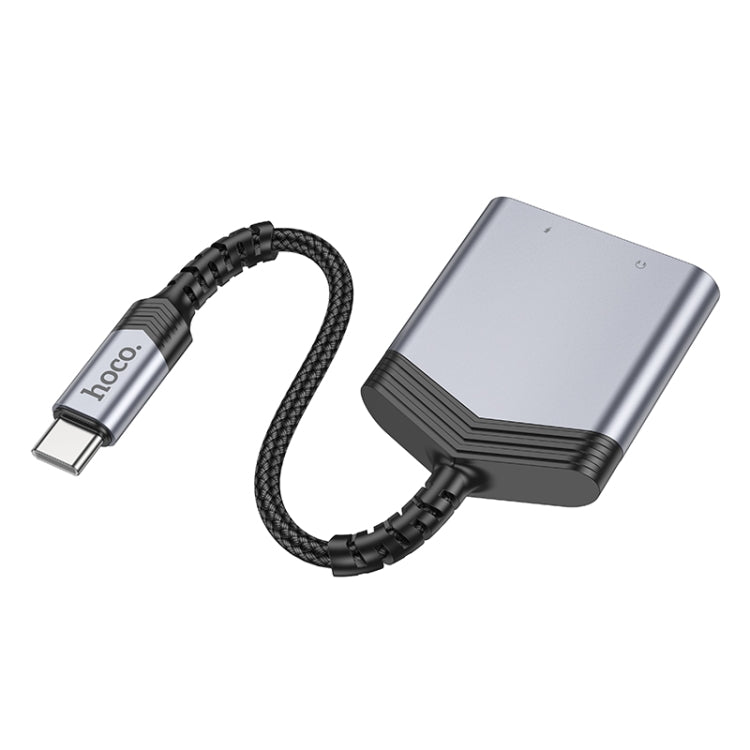 hoco LS39 Type-C to Type-C, 3.5mm Digital Audio Adapter Cable - Tarnish