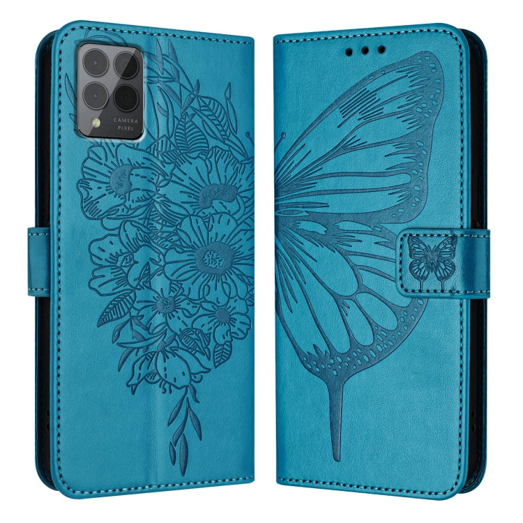 For T-Mobile REVVL 6 Pro / 6x Pro Embossed Butterfly Leather Phone Case