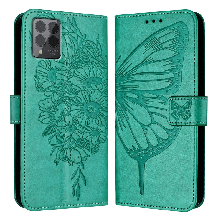 For T-Mobile REVVL 6 Pro / 6x Pro Embossed Butterfly Leather Phone Case