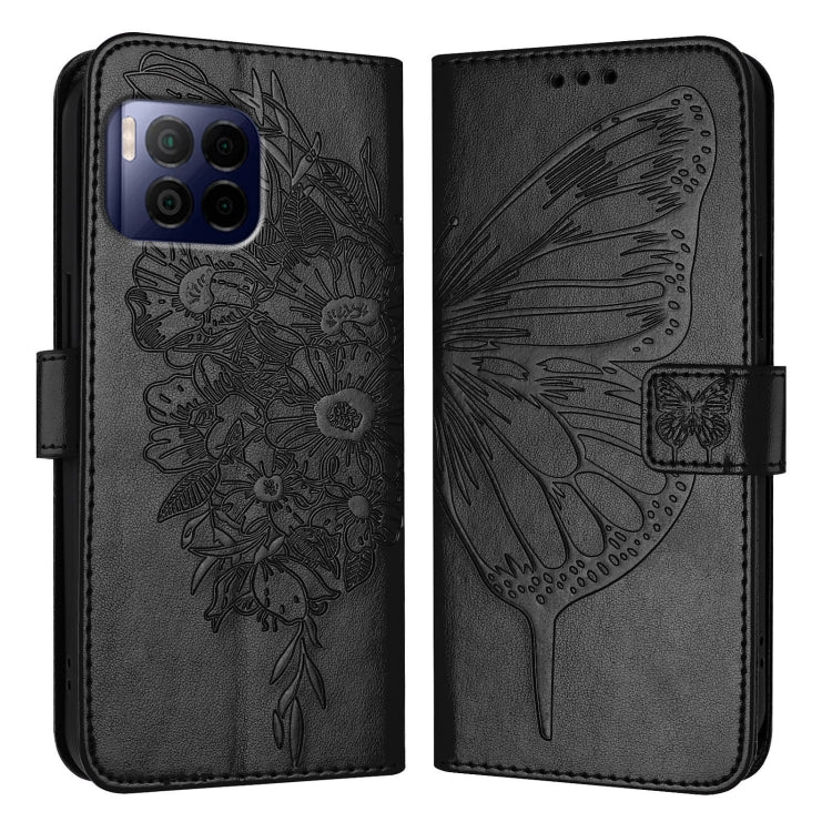 For T-Mobile REVVL 7 Pro 5G Embossed Butterfly Leather Phone Case