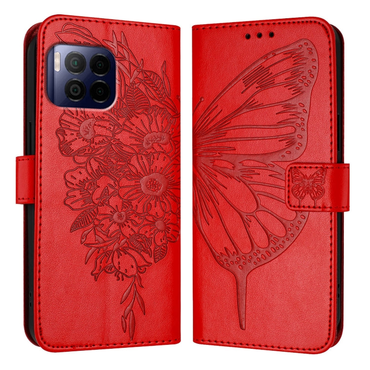 For T-Mobile REVVL 7 Pro 5G Embossed Butterfly Leather Phone Case