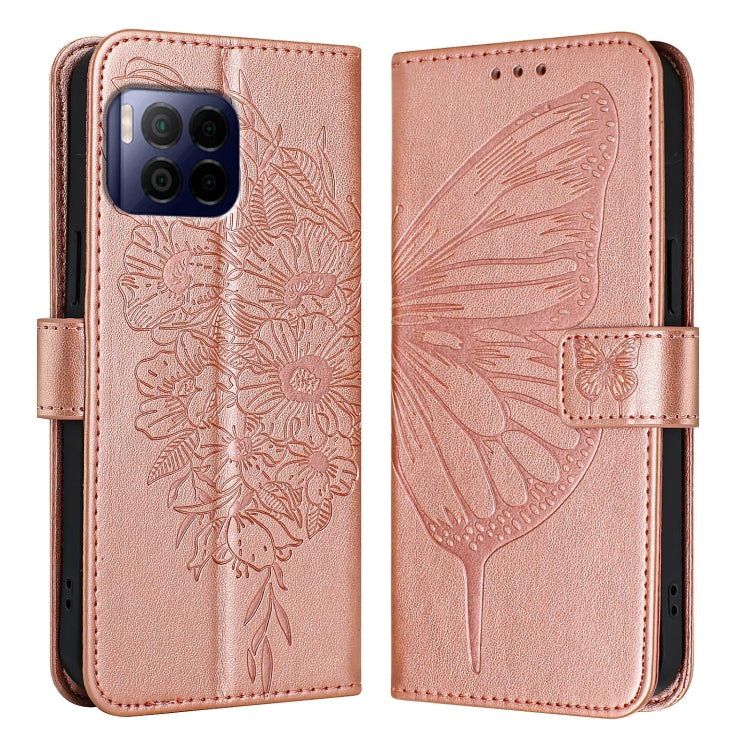 For T-Mobile REVVL 7 Pro 5G Embossed Butterfly Leather Phone Case