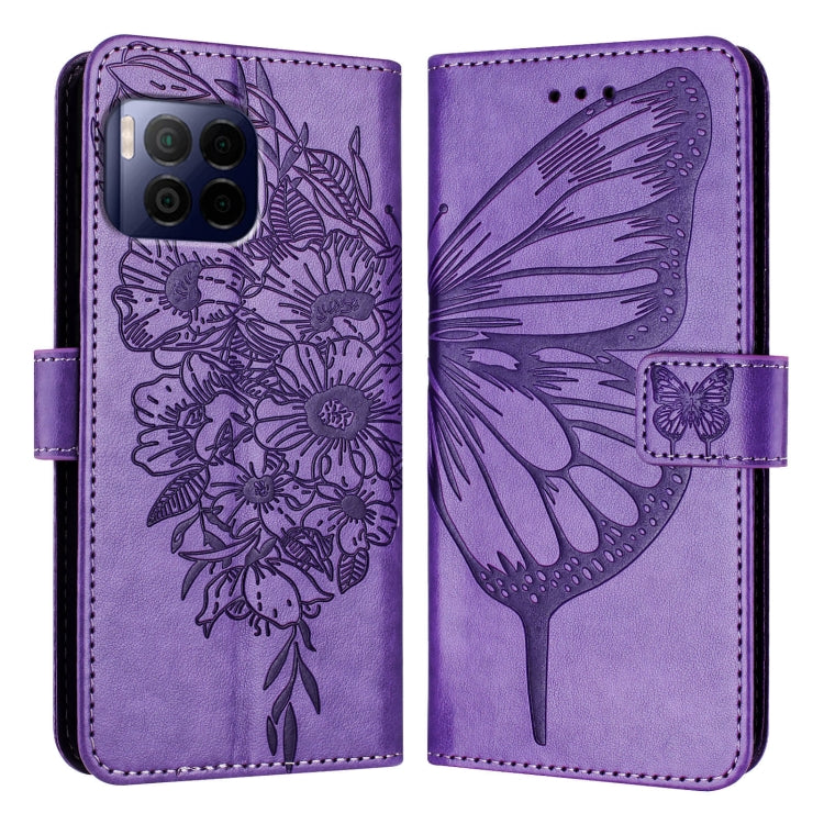 For T-Mobile REVVL 7 Pro 5G Embossed Butterfly Leather Phone Case