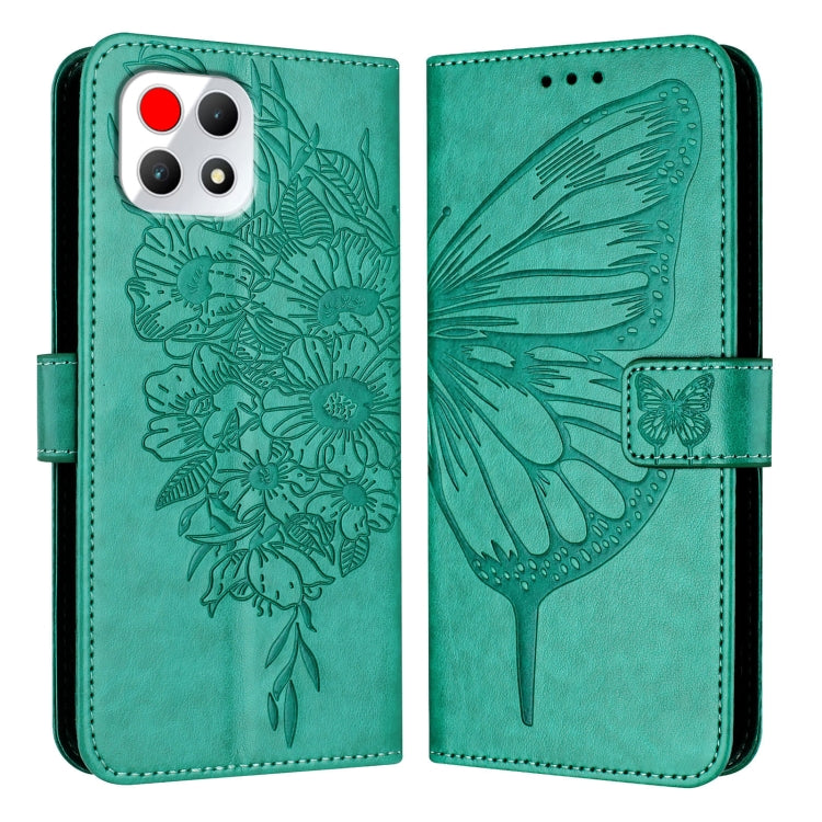 For T-Mobile REVVL 7 5G Embossed Butterfly Leather Phone Case