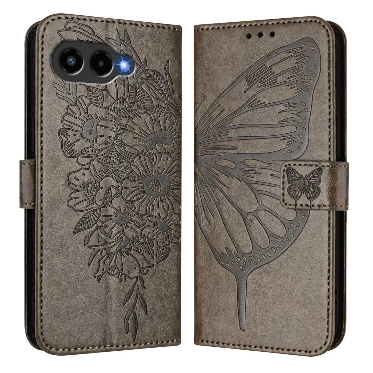 For T-Mobile REVVL 8 / T Phone 3 5G Embossed Butterfly Leather Phone Case