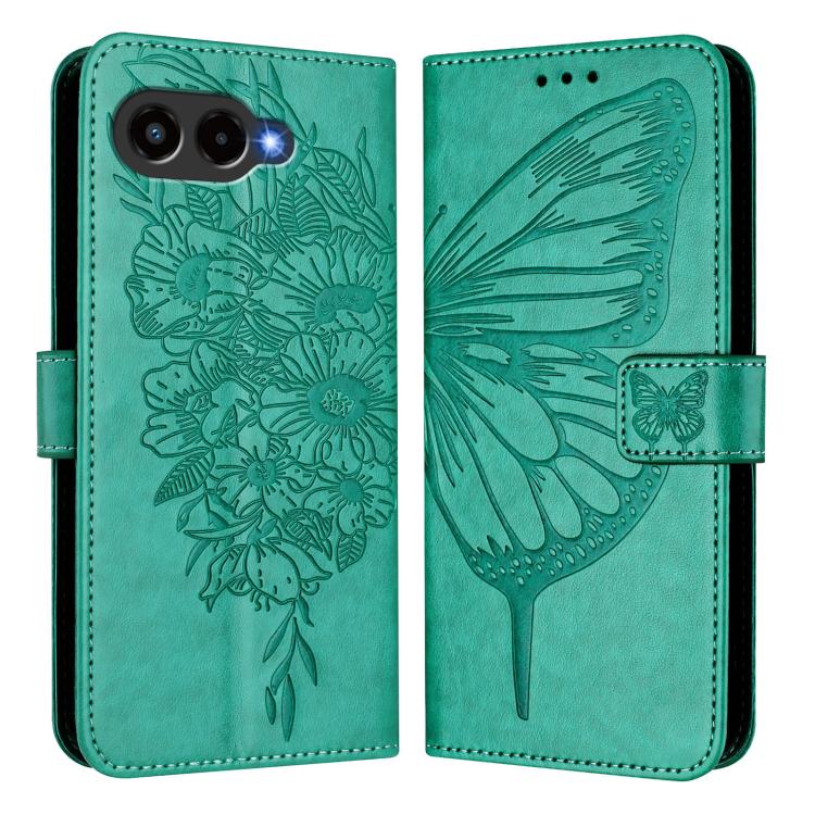 For T-Mobile REVVL 8 / T Phone 3 5G Embossed Butterfly Leather Phone Case