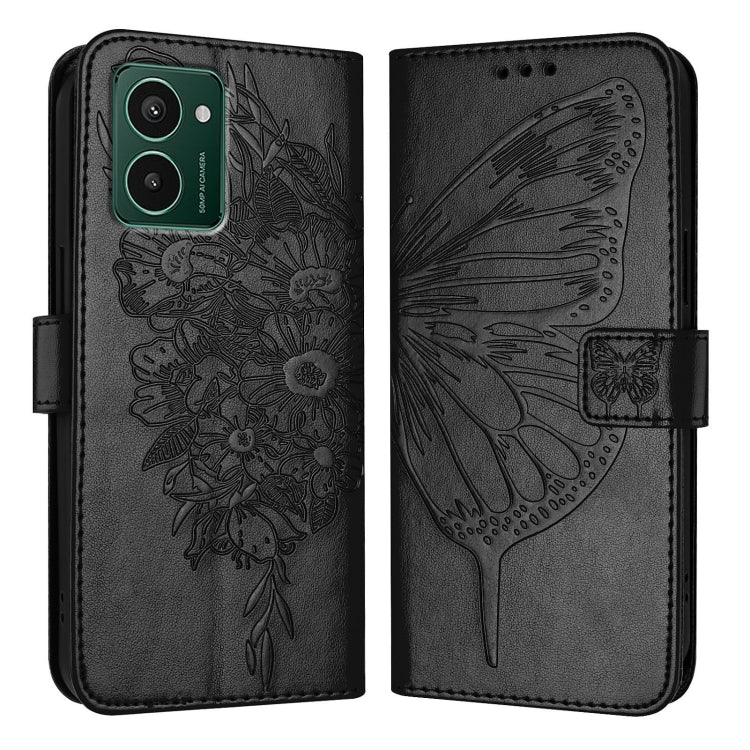 For HMD Pulse Pro Embossed Butterfly Leather Phone Case