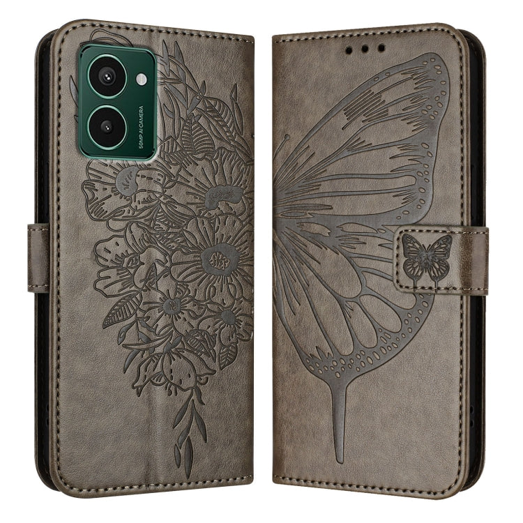 For HMD Pulse Pro Embossed Butterfly Leather Phone Case