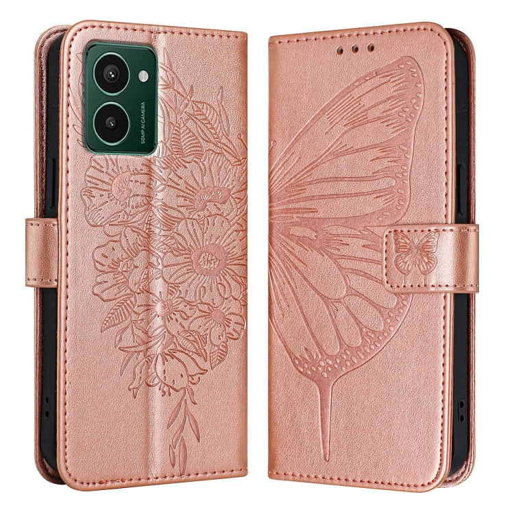 For HMD Pulse Pro Embossed Butterfly Leather Phone Case