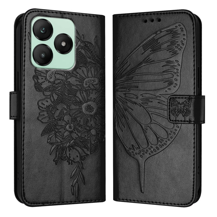 For Wiko T20 Embossed Butterfly Leather Phone Case