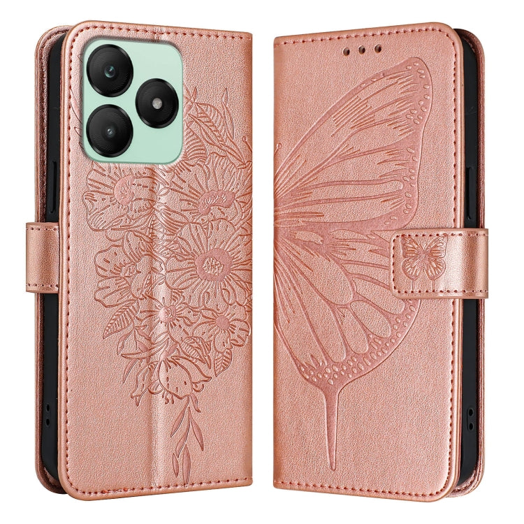 For Wiko T20 Embossed Butterfly Leather Phone Case