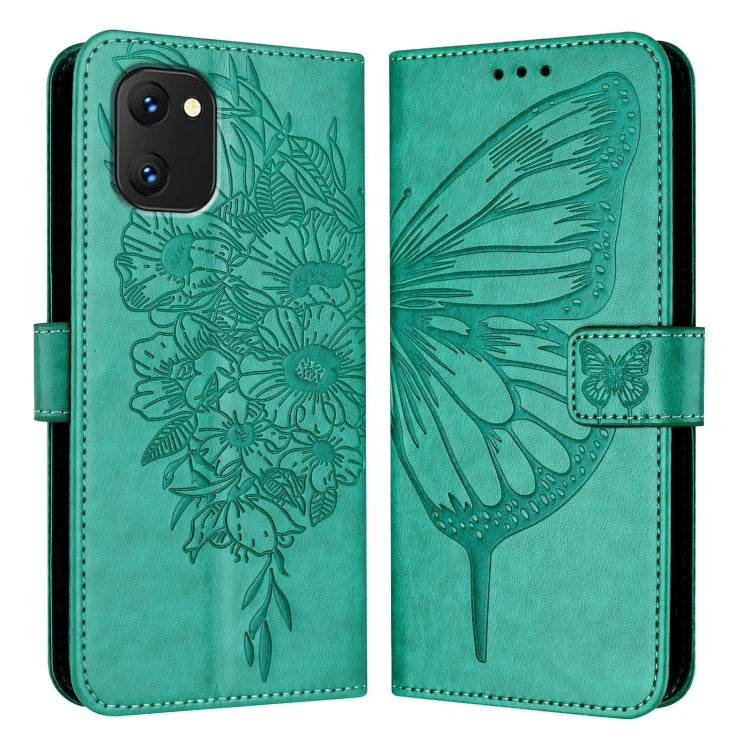 For UMIDIGI Power 7 / Power 7S Embossed Butterfly Leather Phone Case