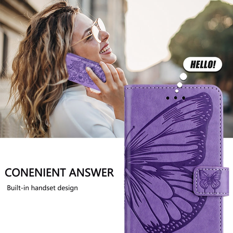 For UMIDIGI Power 7 Max Embossed Butterfly Leather Phone Case