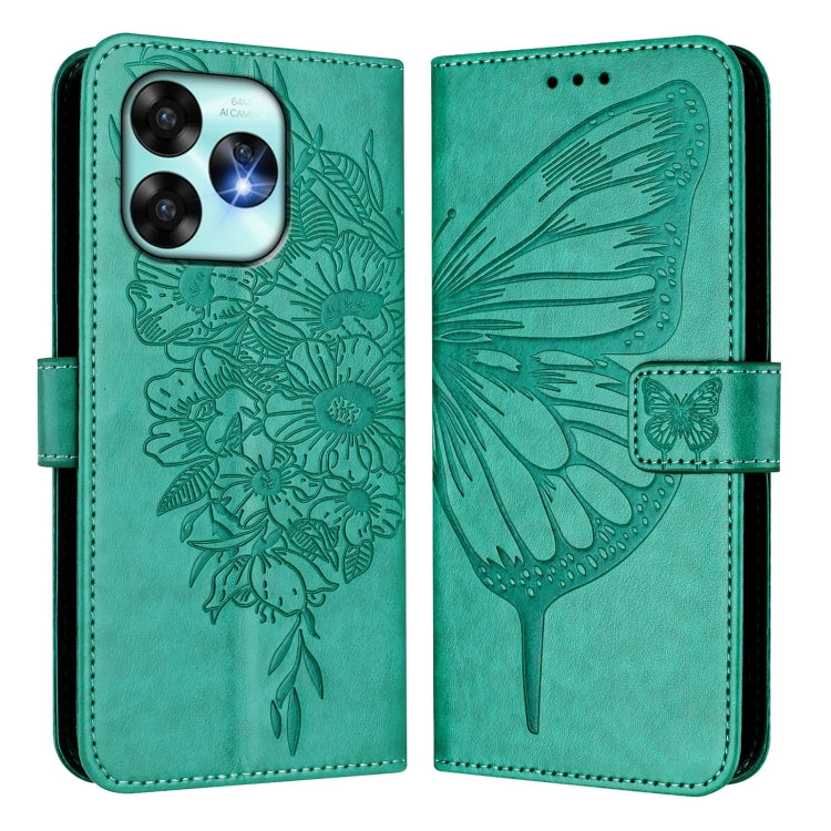For UMIDIGI A15 / A15C / A15T Embossed Butterfly Leather Phone Case