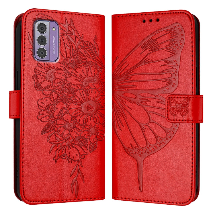 For Nokia G42 / G310 Embossed Butterfly Leather Phone Case
