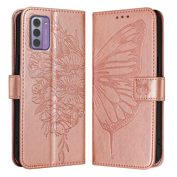 For Nokia G42 / G310 Embossed Butterfly Leather Phone Case